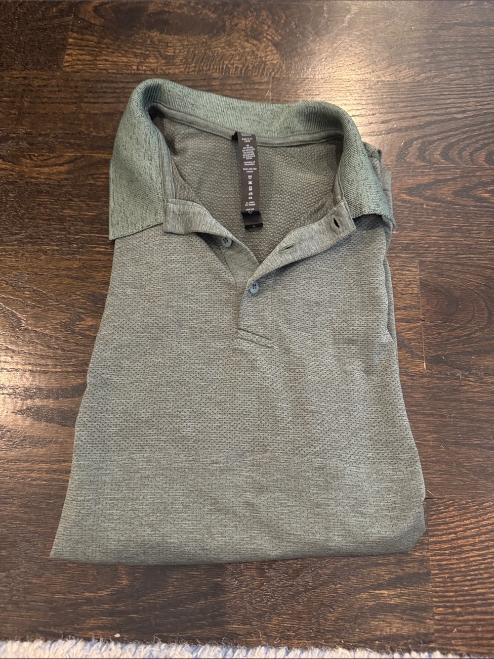 Men's lululemon Olive Green Polo Shirt - Classic Collared Knit